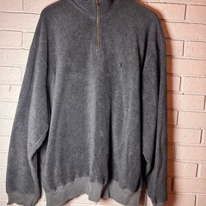 Ralph Lauren Charcoal Zip-Up Sweater size XXL